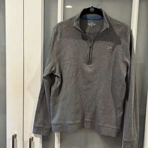 Boys vineyard vines half zip, xl, gray